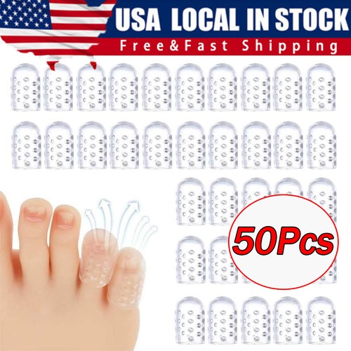 Pcs clear silicone toe - 50,